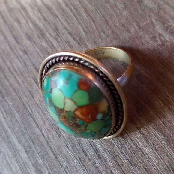 Turquoise southwest ring - Picture 2 of 4